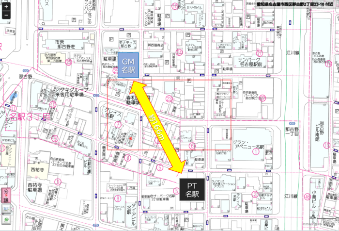 グランドメゾン名古屋駅 vs プラウドタワー名駅