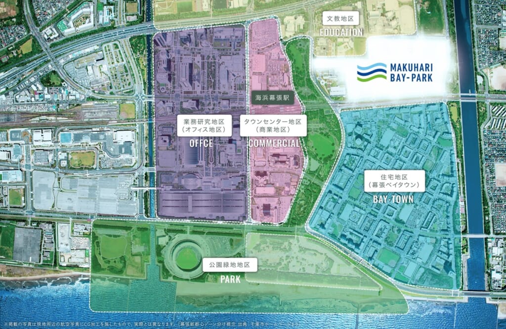 幕張ベイパーク　ライズゲートタワーのエリア概念図